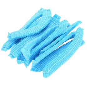 A Design 769264997319 100 Pieces Disposable Non-woven Clip Caps Mob Hairnets Head Cover 21 Inch