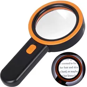 Aixpi 747165776806 Magnifying Glass With Light 30x Handheld Large 12 Led Illum Aixpi 747165776806 Magnifying Glass With Light 30x Handheld Large 12 Led Illum