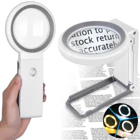 Aixpi 747165777445 30x 10x Magnifying Glass With Light And Stand Large Lighted Aixpi 747165777445 30x 10x Magnifying Glass With Light And Stand Large Lighted