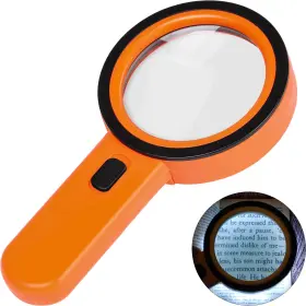 L102 Aixpi Magnifying Glass With Light 30x Handheld Large 12 Led Illum