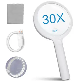 8036plk Aleanu Magnifying Glass With Light - Led Magnifiers For Reading Usb Rechargeable Mag