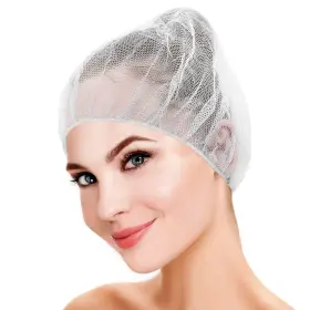 Amz Medical Supply 993933106184 White Disposable Hair Net 21 Inch 100 Pack Nylon Kitchen
