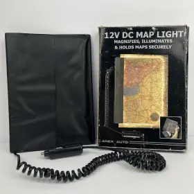 Anex Auto Ts-267t Vintage 12v Dc Map Light Magnifies Illuminates And Holds Maps Securely