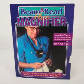 Bnr103m Asf Lightware Solutions Beam And Read Plus Magnifier Light Hands-free Portable Battery Operated 2x 4x 6x
