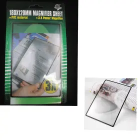 Atb-mp570 Atb Full Page Magnifying Sheet 3x Fresnel Lens 300% Magnification Reading Vision Aid