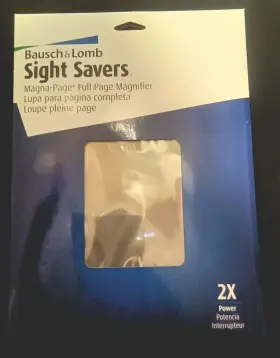 819007 Bausch & Lomb And 2x Sight Savers Magna-page Full-page Magnifier 8-3/8 Inch X 10-7/8