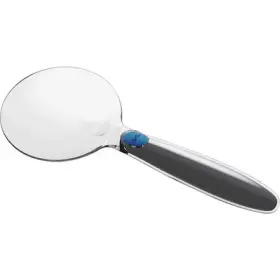 Bal628005 Bausch Lomb Rimless Handheld Magnifier Led 6x Inset 3-1/2 Inch Gray