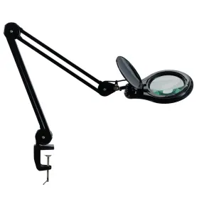 Bemelux 745924615656 Led Magnifying Lamp With Clamp 5 Inch Magnifier Glass Lens Metal Swing Arm