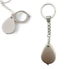 Kcx10 Bidex 10x Folding Pocket Magnifier Compact Keychain Loupe For Reading Jewelry S
