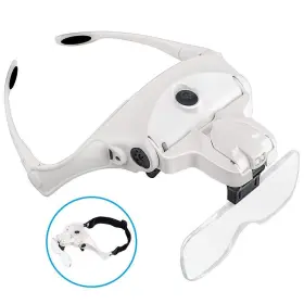 Bijia 708111938822 Head Magnifier-usb Rechargeable Led Illuminated Mount Magnifying Glass W