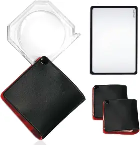 716-200h-fba Branded 2pcs Mini Pocket Magnifier 6x Magnifying Lens Portable Size And B6 Page