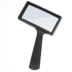 732376 Branded 10x Magnifying Glass Rectangle Reading Magnifier Large Handheld