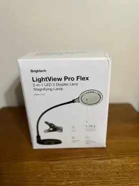 Brightech 857899006626 Lightview Pro Flex Magnifying Lamp 2 In 1 Clamp Table Desk 3 Diopter
