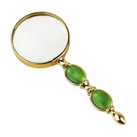 Bxt 728350753796 Clobeau Portable Handheld 6x Clear Magnifying Glass High Grade Metal Frame Gl