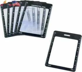 C Cmoredetail 445057168175 6 Credit Card Size 3x Magnifiers Each Magnifier For Reading Has Fresnel Lens