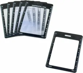 M482 C Cmoredetail 6 Credit Card Size 3x Magnifiers Each Magnifier For Reading Has Fresnel Lens