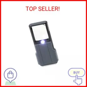 Carson 012301784466 Minibrite Led Lighted Slide-out Aspheric Magnifier With Protective Sleeve