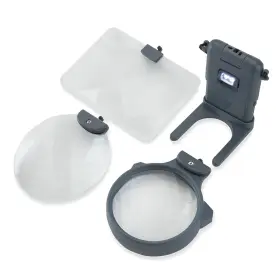 Hm-30 Carson Hobby Magnifier 3-in-1 Led Lighted Magnifer Set