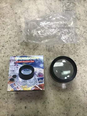 Ll-10 Carson Vintage 1996 Balloon Brand Stand Loupe Magnifier Acrylic Black/clear - Fast Ship