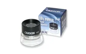 Ll-10mu Carson 10x Power Stand Lumiloupe Black Pack Of 10 Magnifier