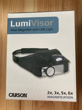 Lv-10 Carson Lumivisor Head Visor With Led Lighted 2x 3x 5x 6x Magnifier #lv10