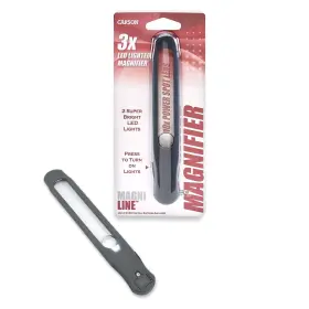 Mt-25 Carson Magniline Handheld Magnifier With Led Light Gray