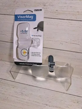 2.25x Carson Vm-14 Visormag Power Clip-on Magnifying Lens For Hats