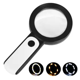 Cencita 731052440352 Magnifying Glass 18 Led Lights High Magnification Illuminated Lighted Magnif