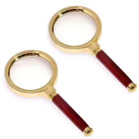 Cocomk 709450805547 Magnifying Glass 6x Magnification 2 Pack Magnifier Handheld For Sci
