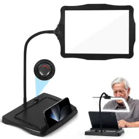 Zmfdj035 Cojoycs Magnifying Glass With Light And Stand 50 Ultra-bright Leds Large L