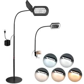 Cof029 Colfuline 10x Magnifying Glass Floor Lamp Adjustable Dimmable Led Magnifier