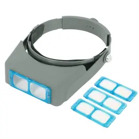 Cozyexpr 076723143815 Head Mount Magnifier Optivisor Jewelers Magnifying Glasses 1.5x 2x 2.5x 3.5x
