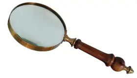 Deconoor 432131190191 10x Handheld Magnifying Glass Lens Antique Brass Magnifier Fine Pr