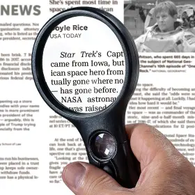 Desirez2door 690677457513 Heavy-duty Magnifying Glass With Light 3x And 45x Magnification Scratch-pro
