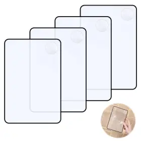 Iamb2wf6b Dimeho 606733 1 4 Pcs Magnifying Glass For Reading 3/5x Rectangular Magnifier Sheet Handheld