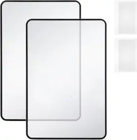 606738 Dimeho 1 4 Pcs Page Magnifying Sheet 3x 5x Clear Lightweight Magnifier Flat Plastic