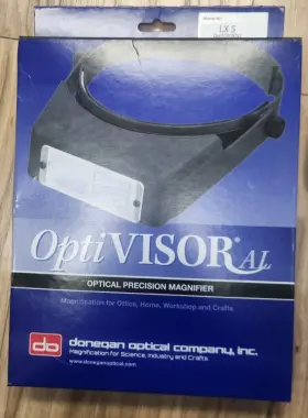 2.25x Donegan 711181375541 Lx-5 Optivisor Headband Magnifier Magnification Optical-grade