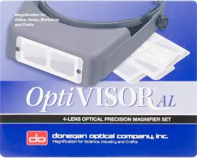 Lx347 Donegan Optical Optivisor Al Headband Magnification Set