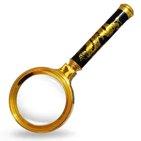 0419004 Dumealagr Magnifying Glass 10x Portable Handheld Magnifier For Science Reading Book