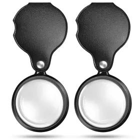 0419009 Dumealagr 10x Magnifying Glass Loupe Small Pocket Magnifier Mini Folding Magnify