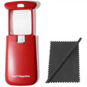 Easy Magnifier 736313998887 Small Pocket Magnifying Glass 3x With Led Light For Reading Lighted Hand Hel