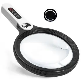 Ebbnivs 768274386076 Large Magnifying Glass With Light Handheld Glasses Magnifier