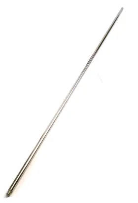 0657 Eisco Retort Stand Rod 39.5 Inch 100cm - Steel 10 X 1.5mm Thread Silver