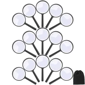 Elcoho 706597777645 15 Pack Handheld Magnifier Plastic Magnifying Glass For Reading Jewelr