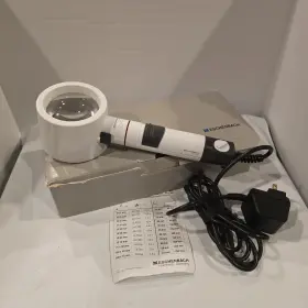 Eschenbach 026158135971 System Vario 4x 16d 70mm Illuminated Magnifier With Handle Germany