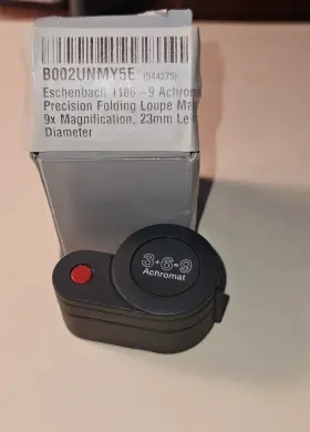 1186-9 Eschenbach 3x 6x 9x Loupe For Inspection Folding Magnifiyer Brand New In Box