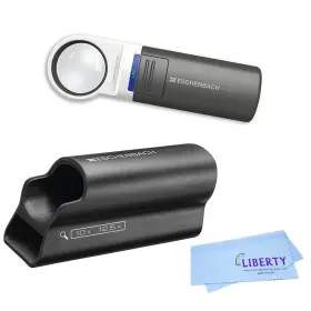 1511-10 Eschenbach Optik Mobilux Led Handheld Magnifier With Mobase Stand - 10x Or 12