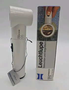 1550 Eschenbach Illuminating Magnifier 10x Low Vision/inspection In Original Box