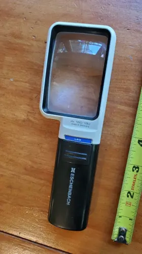 0900 Eschenbach 23 41 01 Gmt Hand-held 4x Magnifying Glass Mobilux Led Preowned