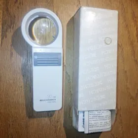 40-215-6 Eschenbach 10/40 Illuminated Hand 10x Pocket Magnifier